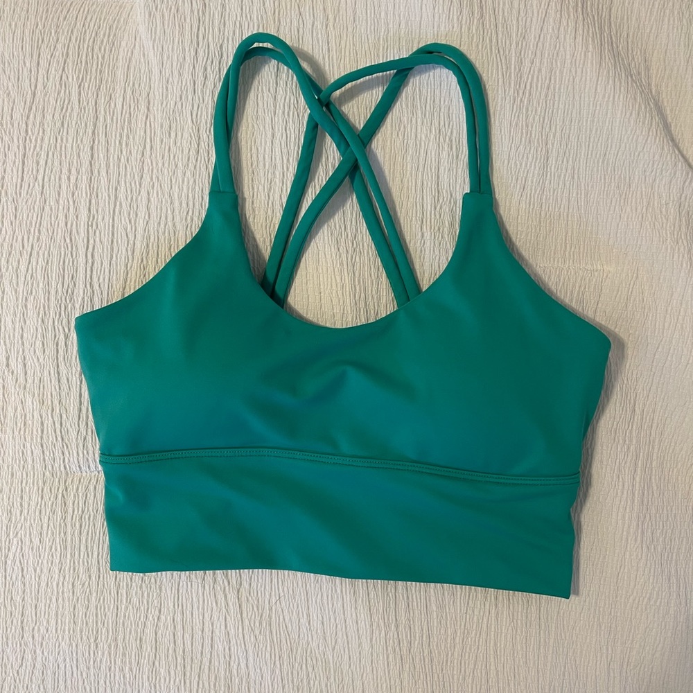 Seafoam Racerback Sports Bra - Picture 2 of 5